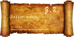 Zeller Kevin névjegykártya